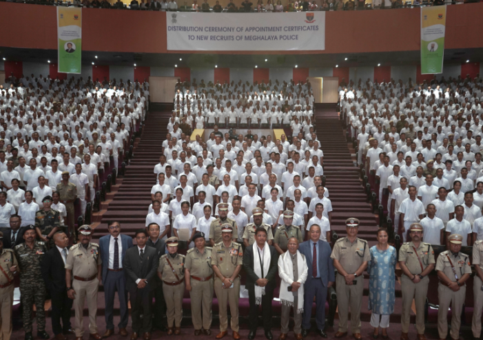 Empowering Meghalaya's Police Force : NPP-led MDA Government Delivers on Police Recruitment Promises with Inspiring Ceremony to Welcome New Recruits decoding=
