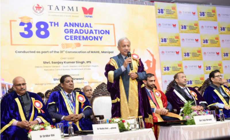 TAPMI’s 38th Annual Graduation Ceremony Conducted as part of 31st Convocation of MAHE, Manipal