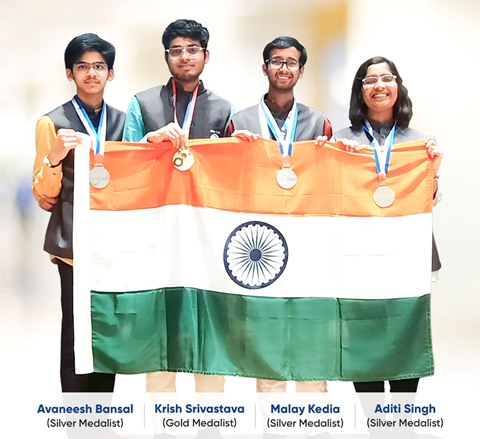 ALLENites secured 1 Gold and 3 Silver medals in International Chemistry Olympiad (IChO) decoding=