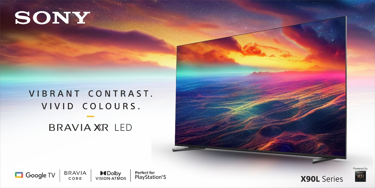 Sony announces new BRAVIA X90L series offering vibrant contrast and vivid colours with cognitive processor XR decoding=