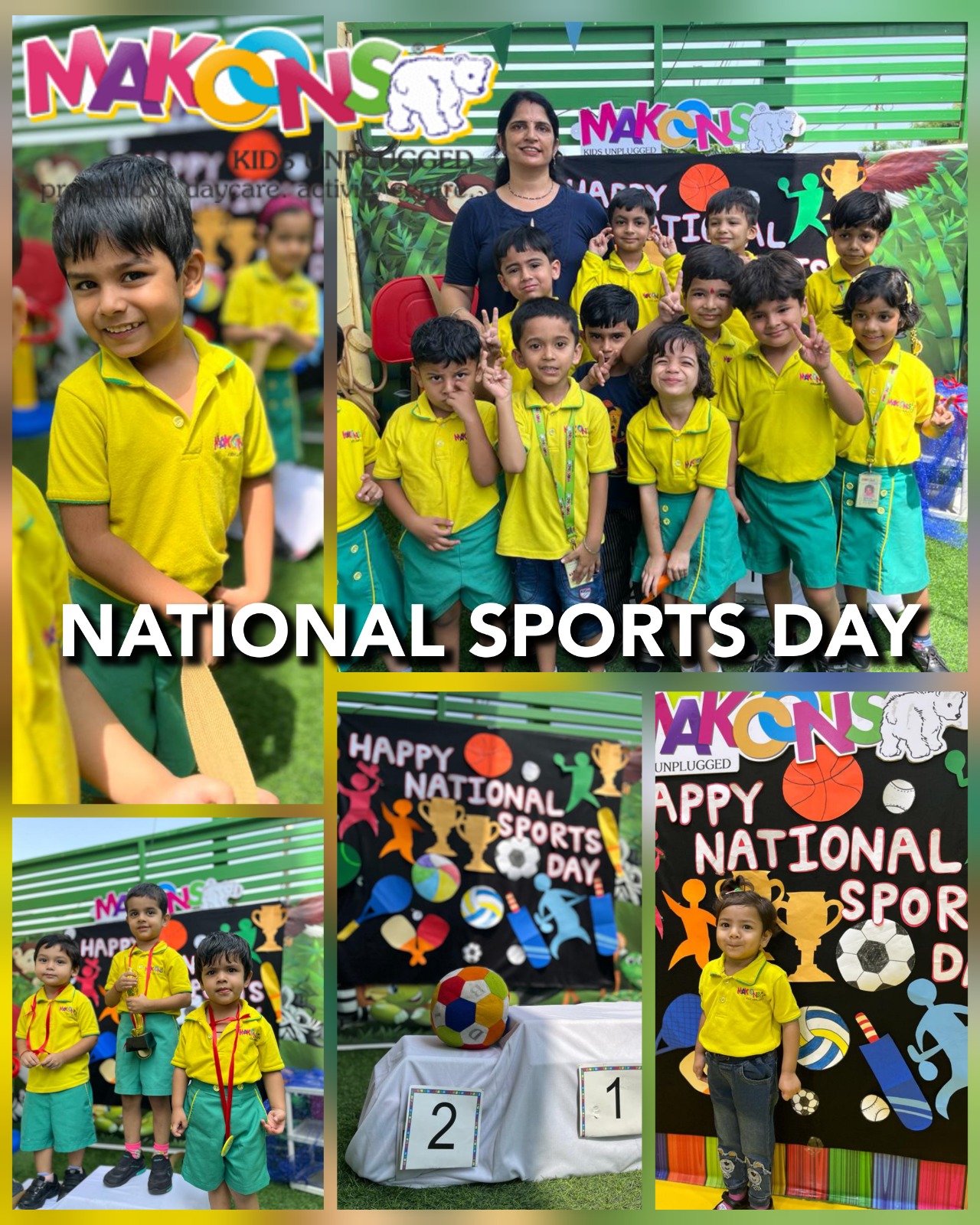 Makoons Play School Celebrates National Sports Day with Zeal and Enthusiasm Across All Branches decoding=