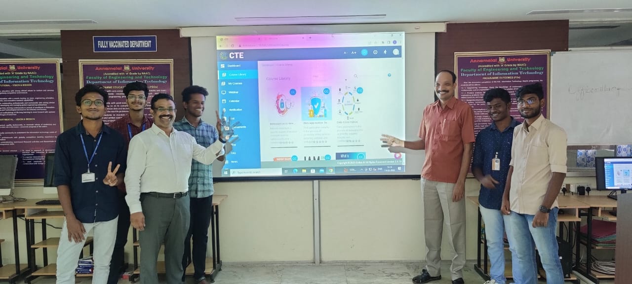 CTE deploys Next Generation LMS at its Learning Center in Annamalai University, TamilNadu decoding=