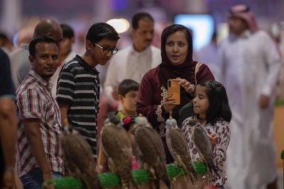 Over 70,000 Visitors, SR2m Falcon Sales on First Day of Riyadh Exhibition decoding=