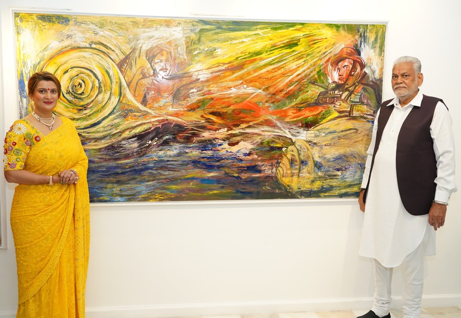 Mumbai-based Artist Krupa Shah Exhibits ‘Kara’ Featuring PM Modi’s Envisioned ‘New India’ decoding=