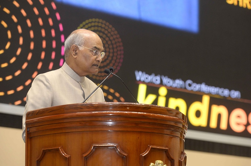 President of India inaugurates the First World Youth Conference on Kindness decoding=