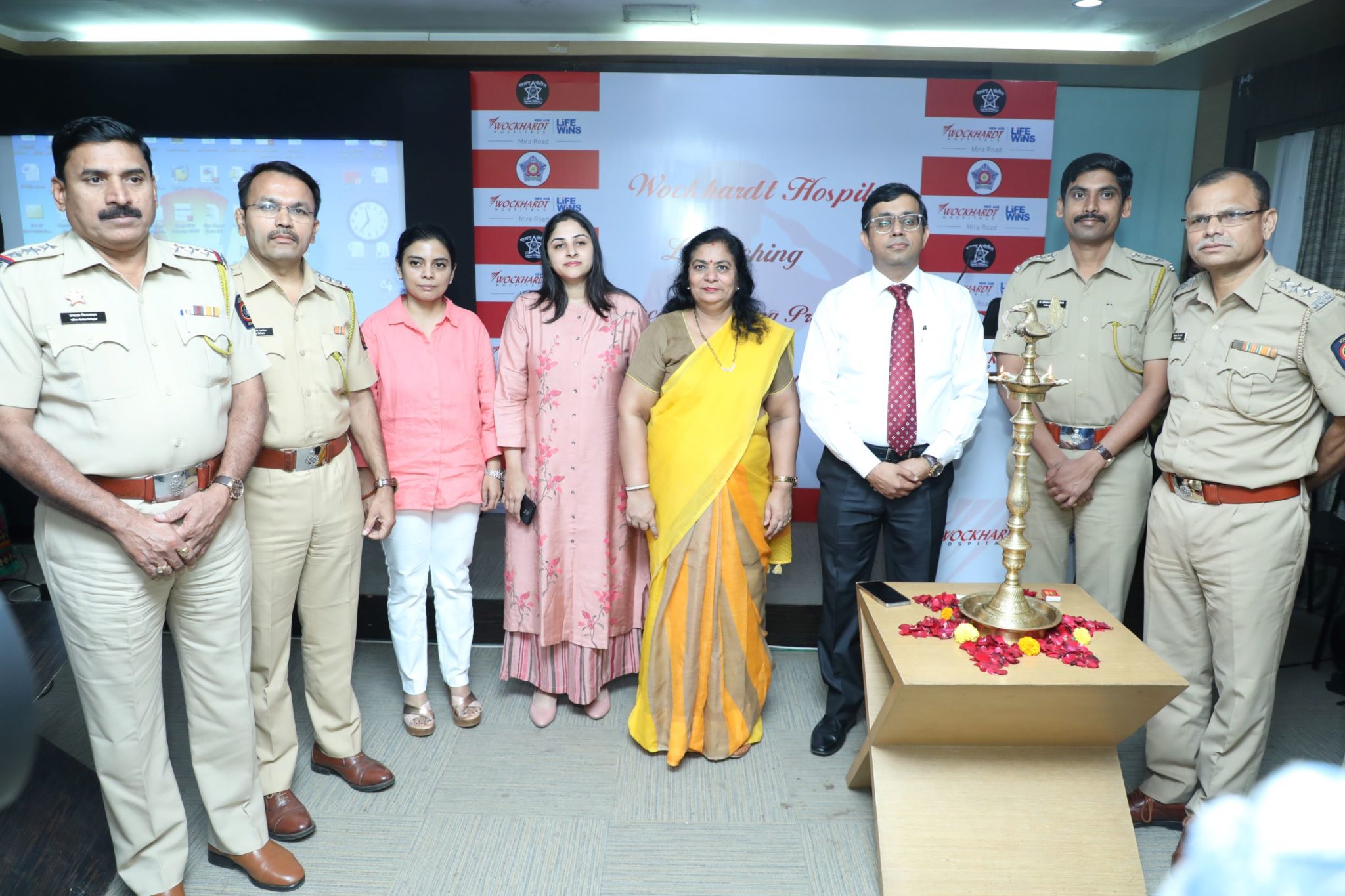 Wockhardt Hospital Conducted A Screening Camp for women police staff of Mira Bhayandar decoding=