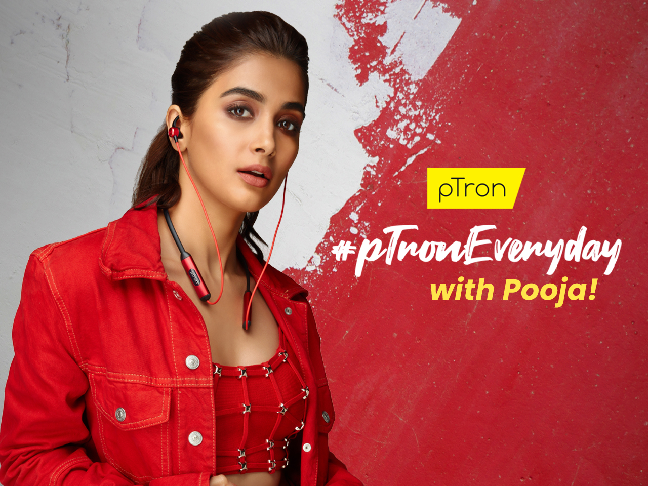 Film Star Pooja Hegde teases pTron’s new brand campaign #pTronEveryday decoding=