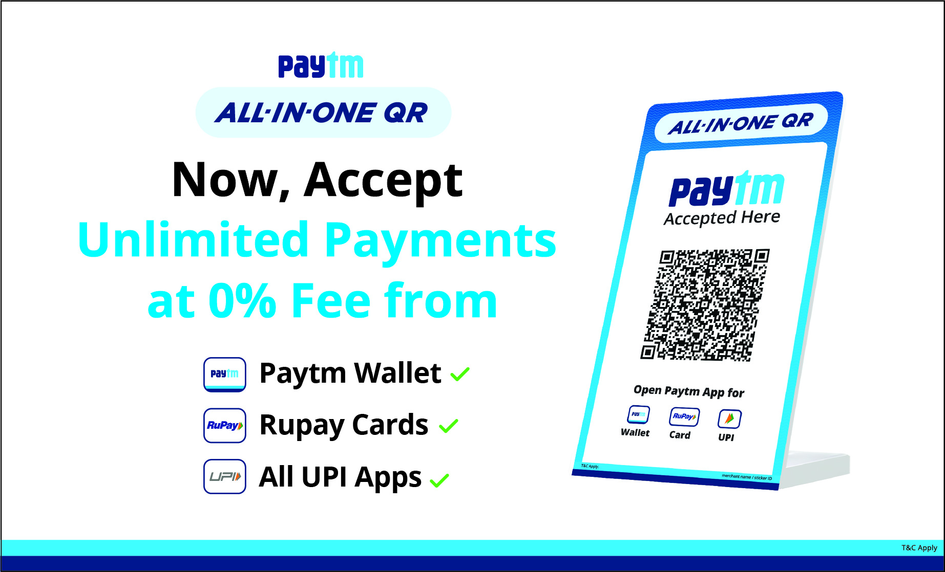 Paytm launches All-in-One QR for merchants with unlimited payments at 0% fee decoding=
