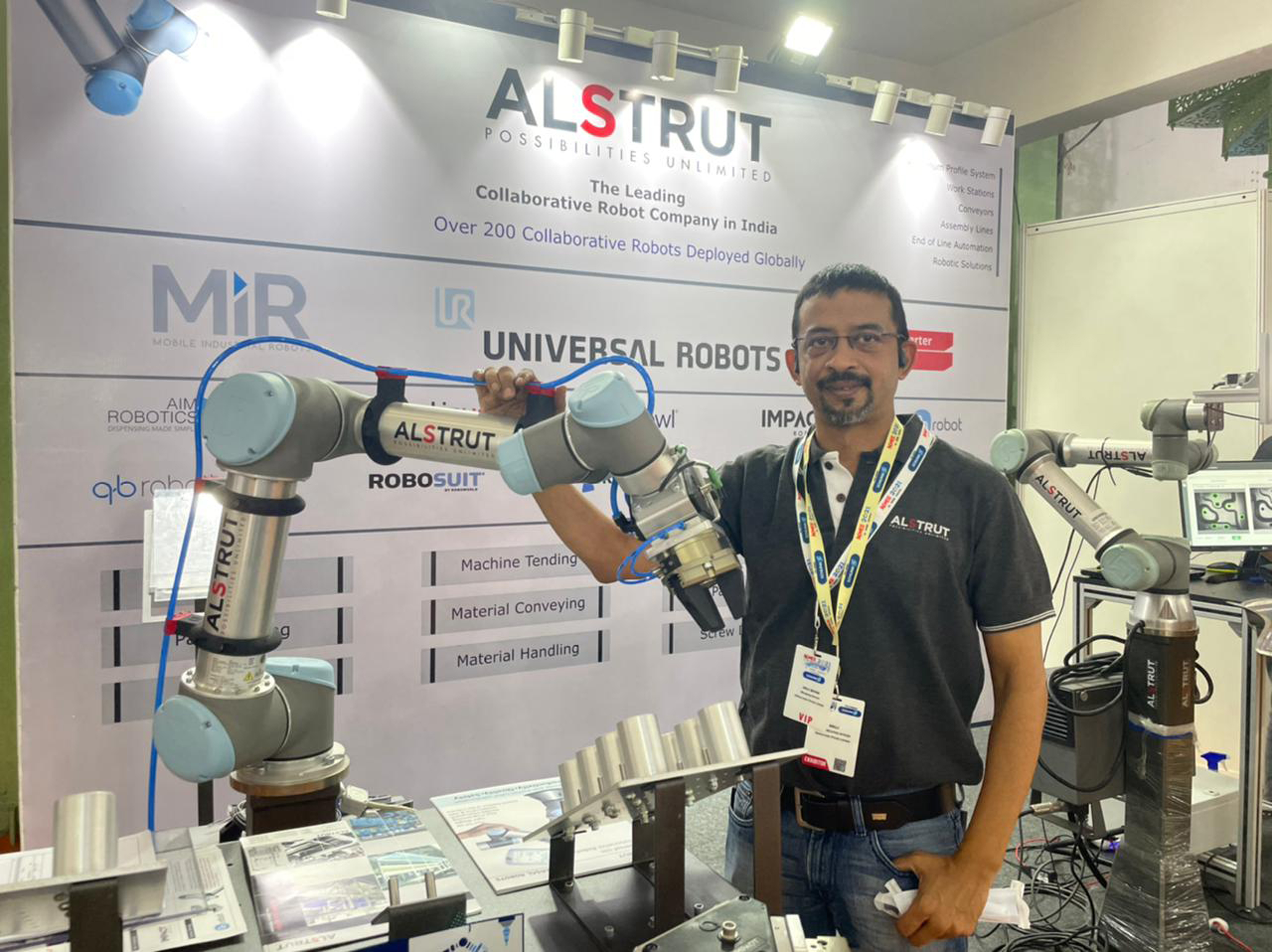 Alstrut India showcases a wide range of collaborative robots for Industrial Automation at ACMEE 2021 decoding=