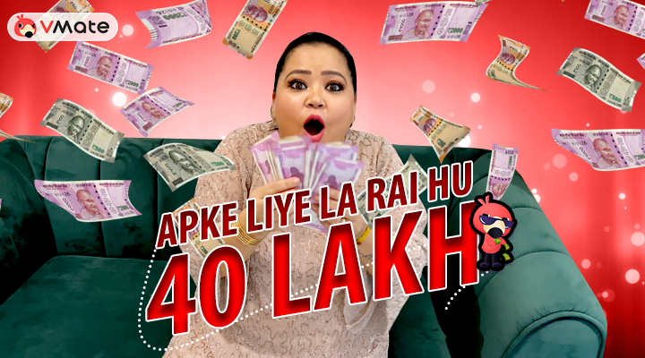 Comedy queen Bharti Singh comes up with series of challenges on VMate to keep all engaged during lockdown decoding=
