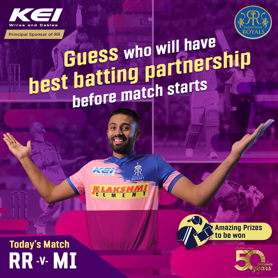 KEI-Rajasthan Royals ink partnership, the second time in a row decoding=