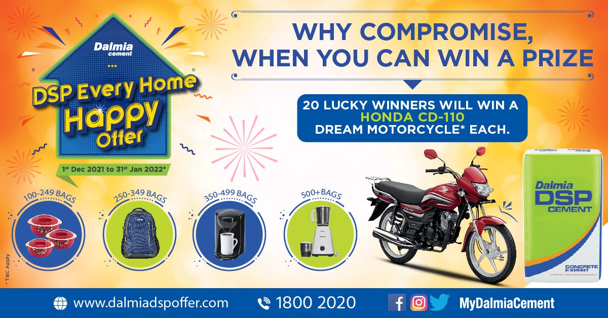 Dalmia Cement’s ‘DSP Every Home Happy Offer’ Makes Home Construction a Joy! decoding=