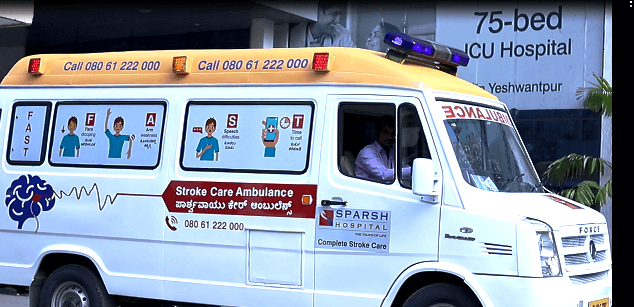 Karnataka’s First Stroke Care Ambulance Launched by SPARSH Hospital decoding=
