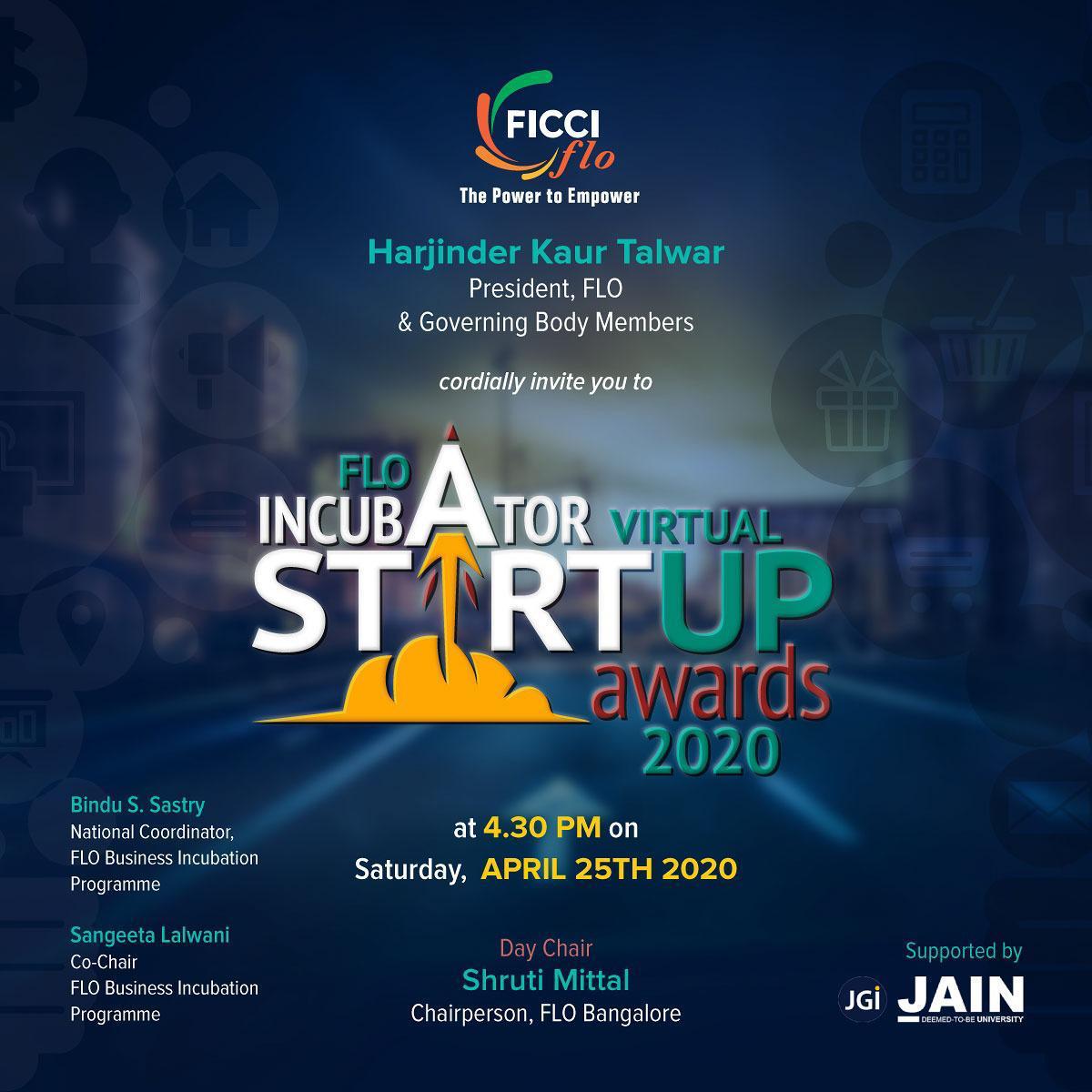 FLO Incubator Virtual  Start-up Awards 2020 decoding=