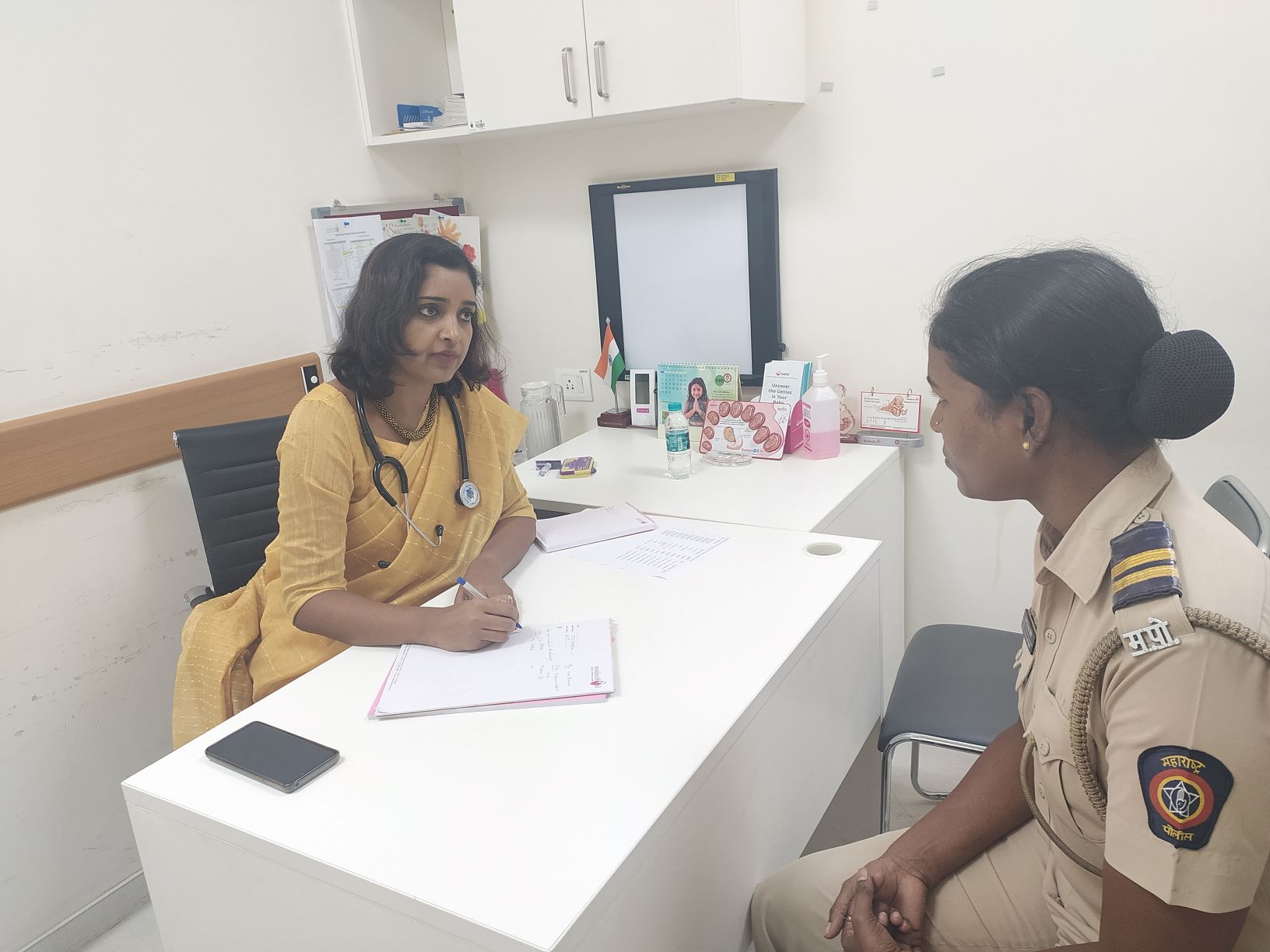 Motherhood Hospital conducted Free Health check-ups For Lady Cops of Kharghar decoding=
