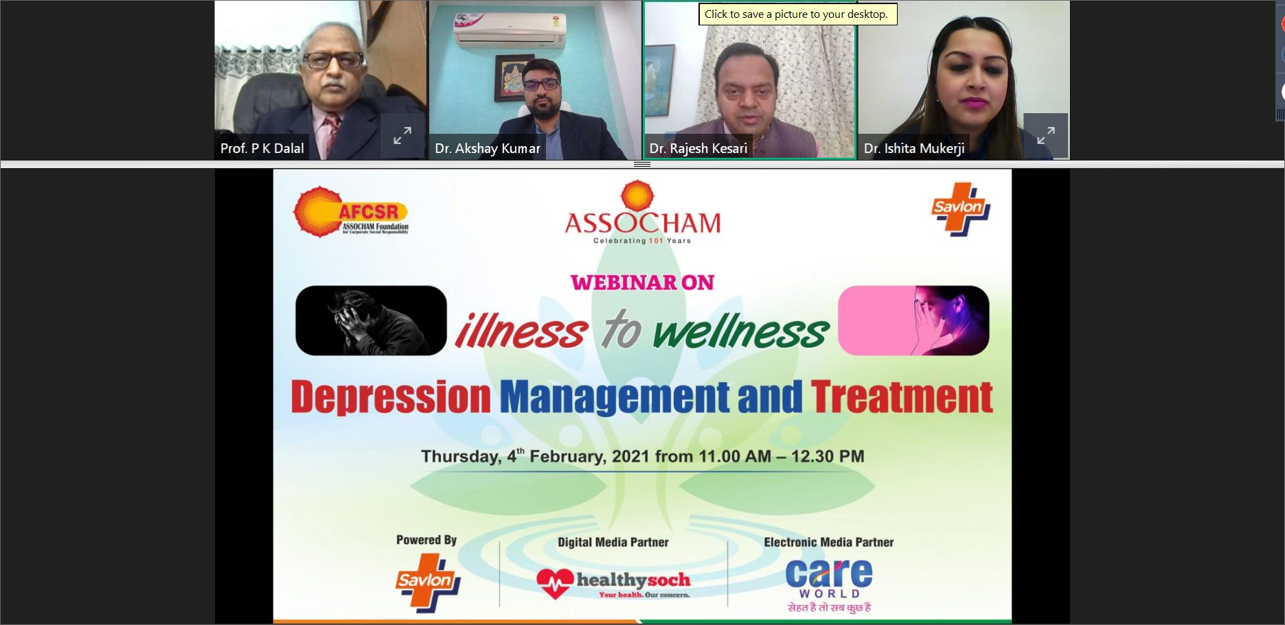 ASSOCHAM organized webinar series on ‘Illness to Wellness’ campaign decoding=