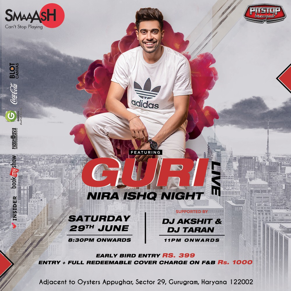 Nira Ishq Night with GURI at Pitstop Brewpub & Skykarting, Sector29 Gurgaon decoding=
