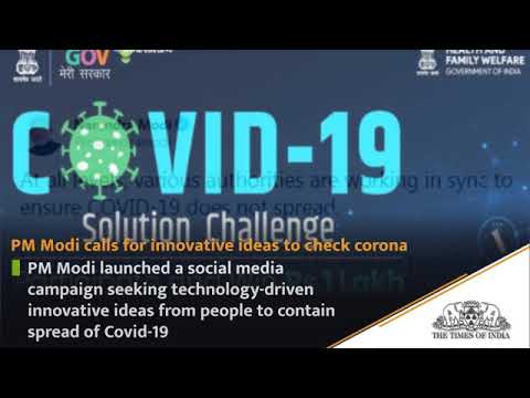 PM Modi calls for innovative & technology-driven solutions to fight Covid-19 decoding=