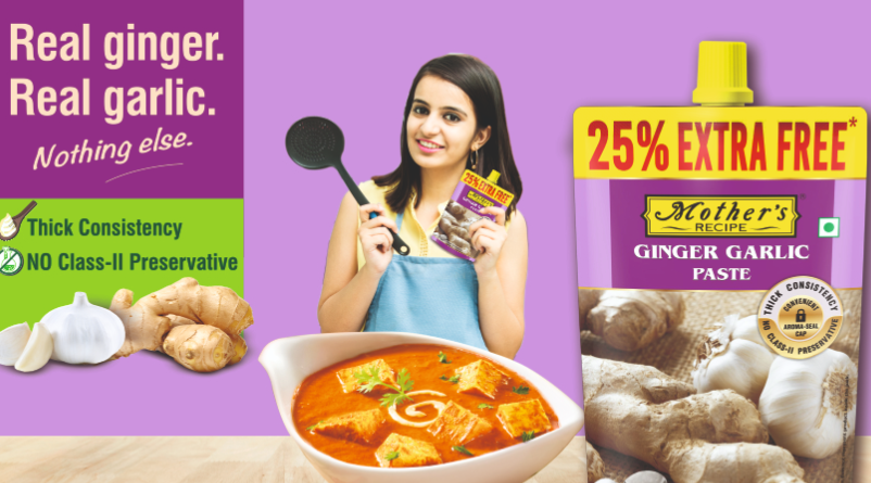 Mother&#8217;s Recipe&#8217;s consumer offer on Ginger Garlic paste for the winter season