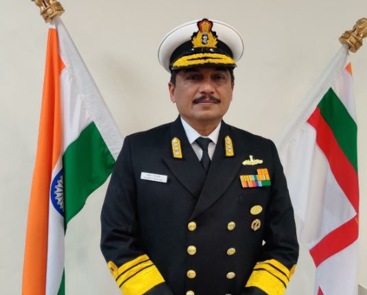 Vice Admiral Sandeep Naithani, AVSM, VSM,Assumes Charge as the Controller Warship Production and Acquisition decoding=