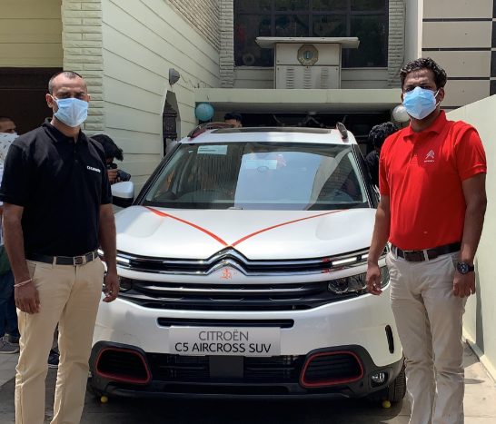 CITROËN C5 AIRCROSS SUV PURCHASED 100% ONLINE, HOME-DELIVERED TO ITS CUSTOMERS IN SURAT & CHANDIGARH decoding=