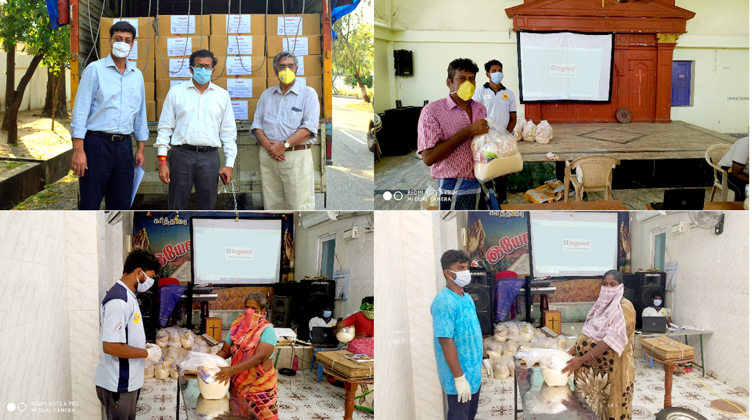 Legrand India donates 3500+  Ration kits to migrant workers decoding=