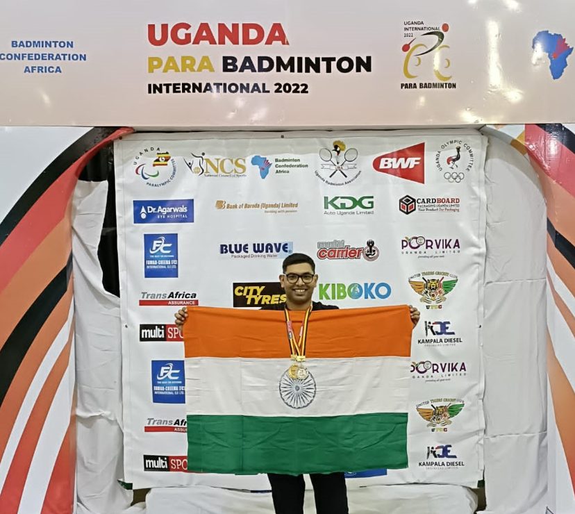 jmi-student-bags-gold-and-silver-medal-in-uganda-para-badminton-international-2022