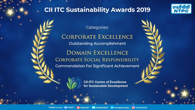 NTPC wins prestigious CII-ITC Sustainability Awards 2019 decoding=