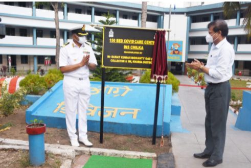 150-bed-covid-care-centre-established-by-indian-navy-at-khurda-district-in-odisha