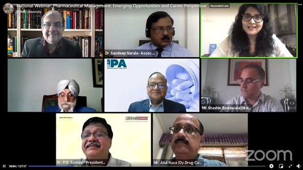 indian-pharmaceutical-industry-shall-witness-discover-in-india-after-make-in-india-by-mr-sudarshan-jain-during-a-webinar-by-iihmr-univ