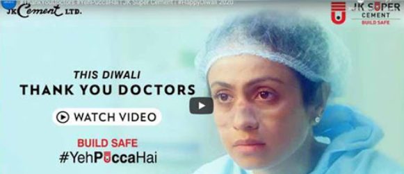 JK Super Cement thanks doctors this Diwali through a deeply moving film decoding=