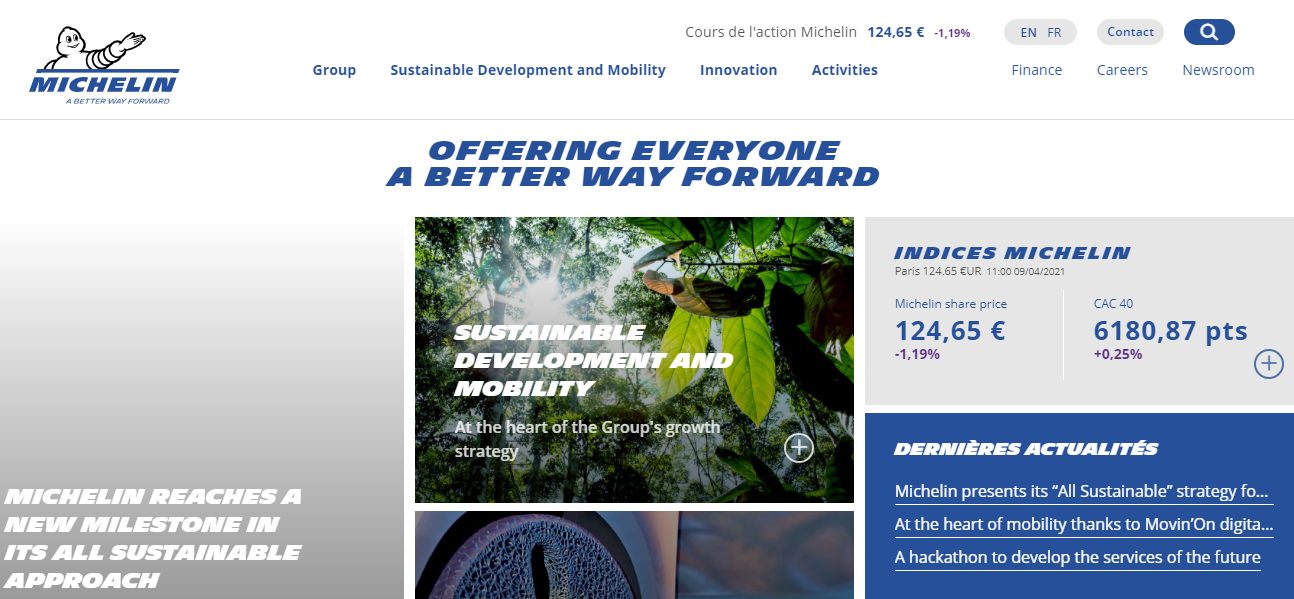 Michelin presents its “All Sustainable” strategy for 2030: Michelin In Motion decoding=