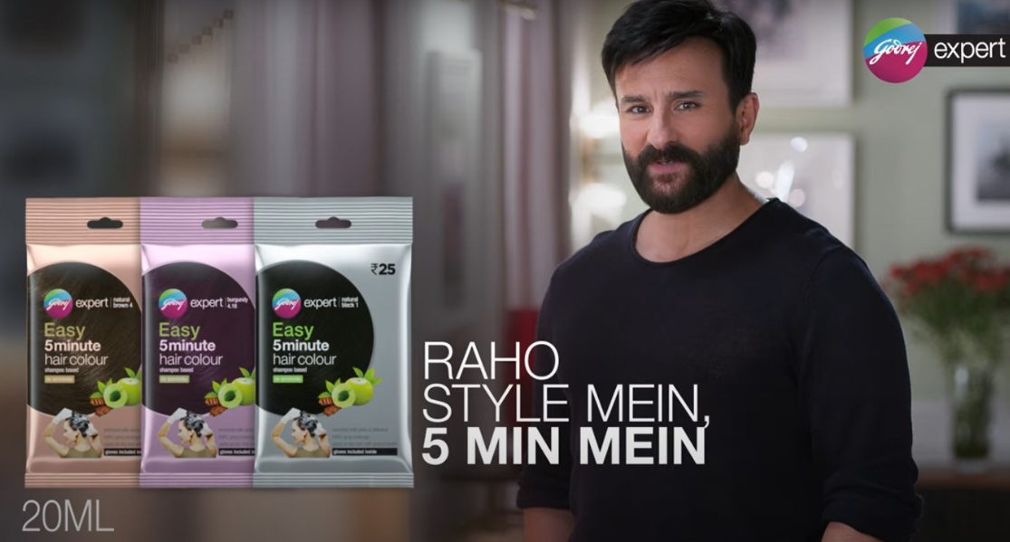 Saif Ali Khan becomes the face of Godrej Expert Easy Shampoo Hair Colour decoding=