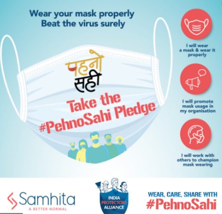 India Protectors Alliance unites companies to bring the focus back on mask wearing with #PehnoSahi decoding=