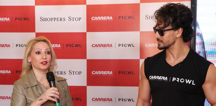 Shoppers Stop welcomes youth sensation Tiger Shroff to launch Carrera X Prowl eyewear collection at their Malad store decoding=