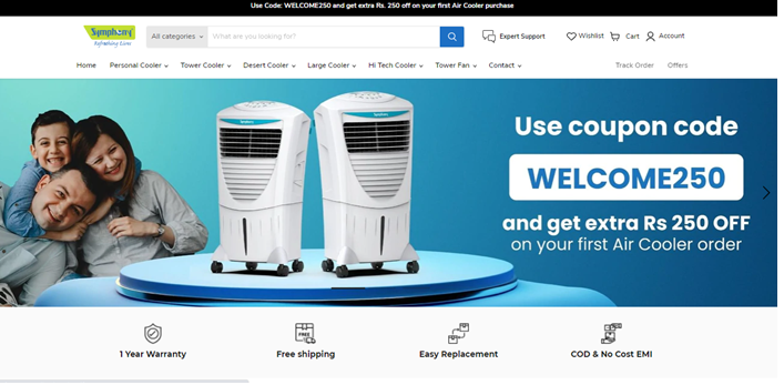 This Summer beat the heat with the coolest offers from Symphony Air Coolers, exclusively available on Symphony e-Shop decoding=