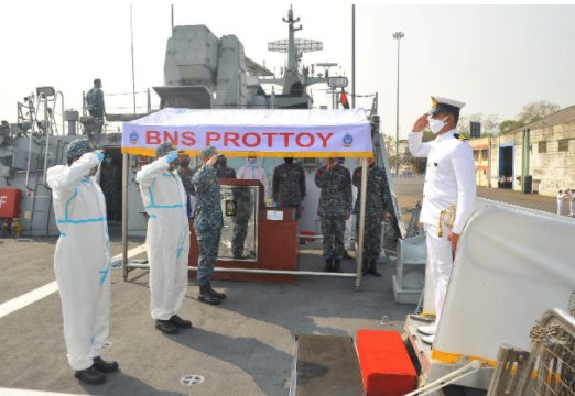 Bangladesh Navy Ship Prottoy Visits Mumbai decoding=