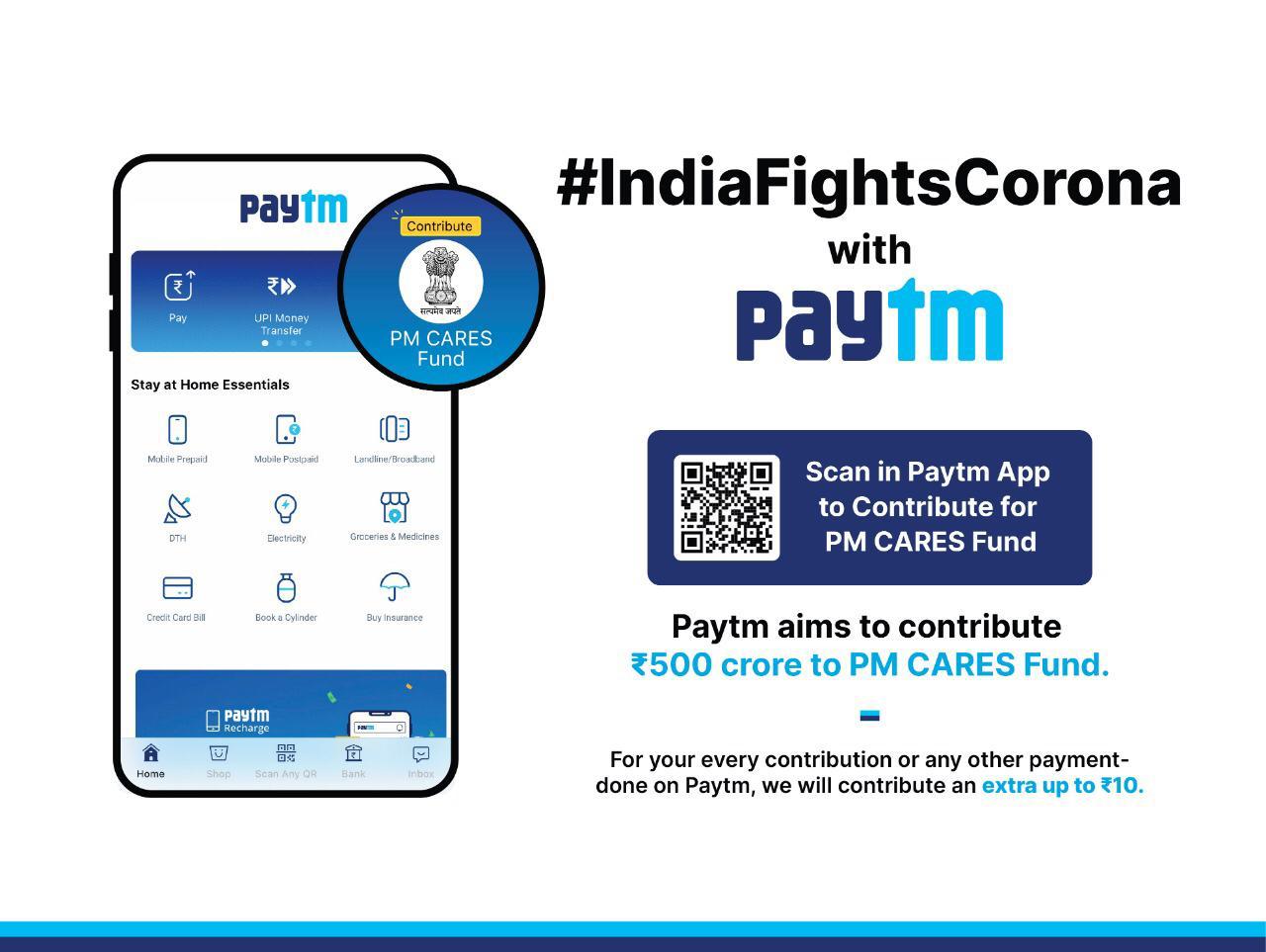 Paytm revamps UI with Stay at Home Essential Payments; launches COVID-19 Information Centre decoding=