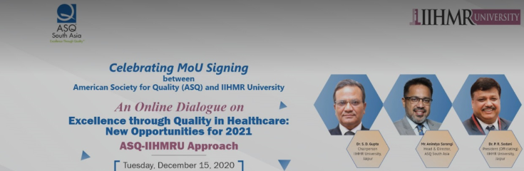 IIHMR University Signs MoU with American Society For Quality decoding=