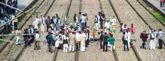 Rail roko agitation passed off without any untoward incident decoding=