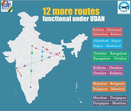 Functional routes under UDAN rises to 186 decoding=