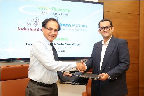 Tata Motors partners with IndusInd Bank to offer exclusive Electric Vehicle Dealer Financing decoding=