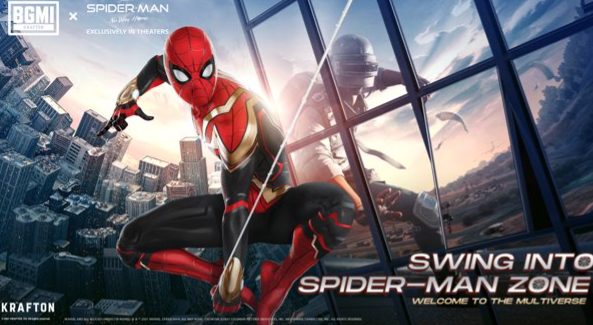 BATTLEGROUNDS MOBILE INDIA TEAMS UP WITH SONY PICTURES’ SPIDER-MANTM: NO WAY HOME TO BRING THE WEBSLINGER TO ERANGEL decoding=