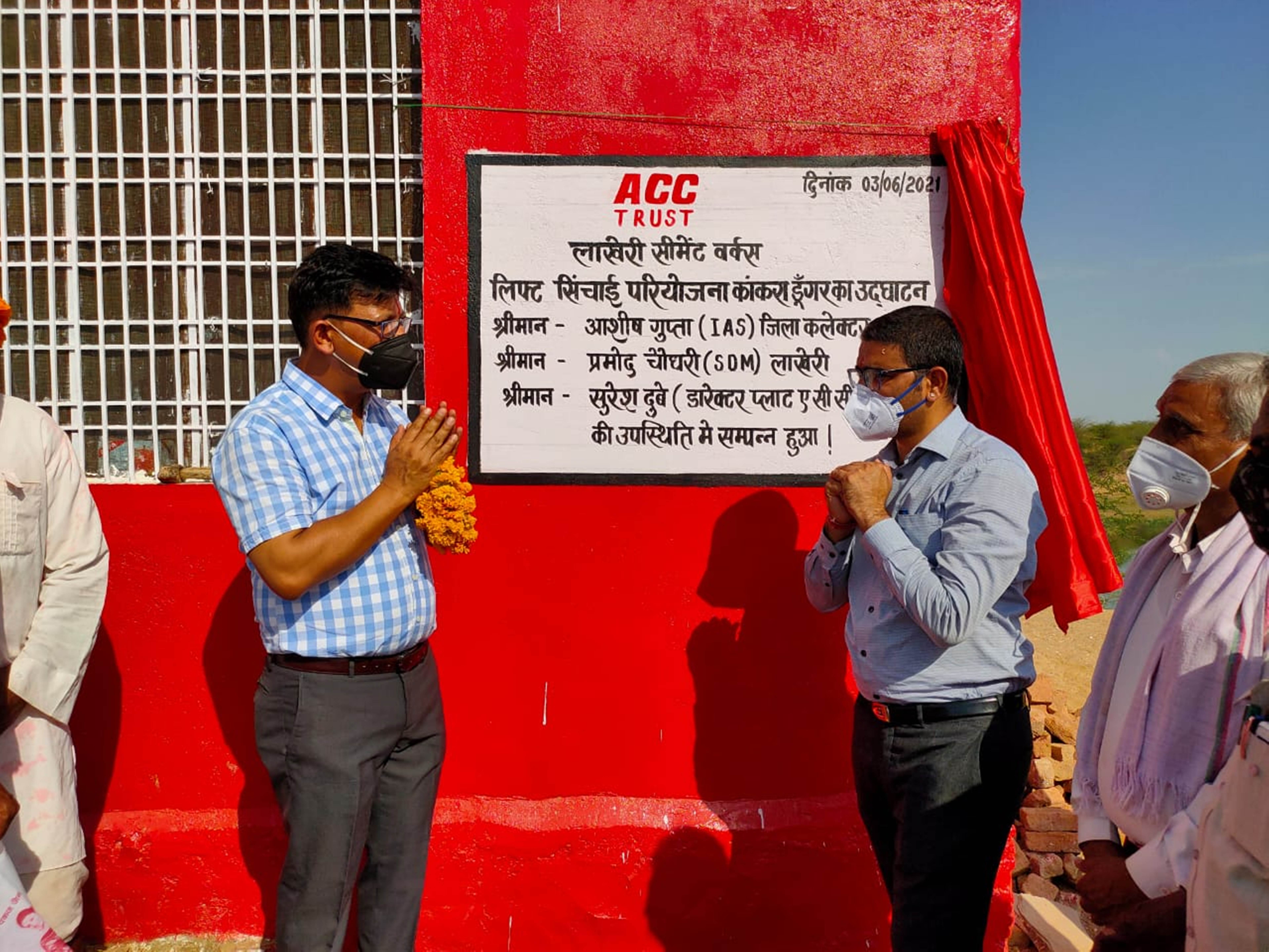 ACC Trust implements lift- irrigation in Rajasthan’s Mej River decoding=