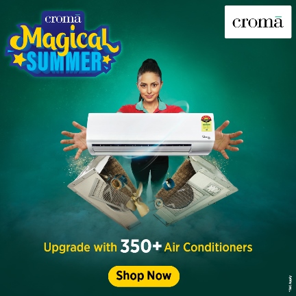 Unlock the Magic with Croma’s Magical Summer – Save Up to 45% on Air Conditioners, Refrigerators, and Room Coolers decoding=