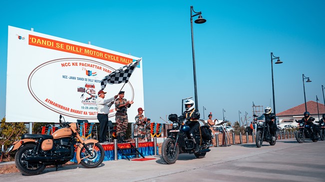 Jawa Yezdi Motorcycles partners with NCC’s ‘Dandi Se Dilli’ Motorcycle Rally to commemorate their 75th anniversary celebrations decoding=
