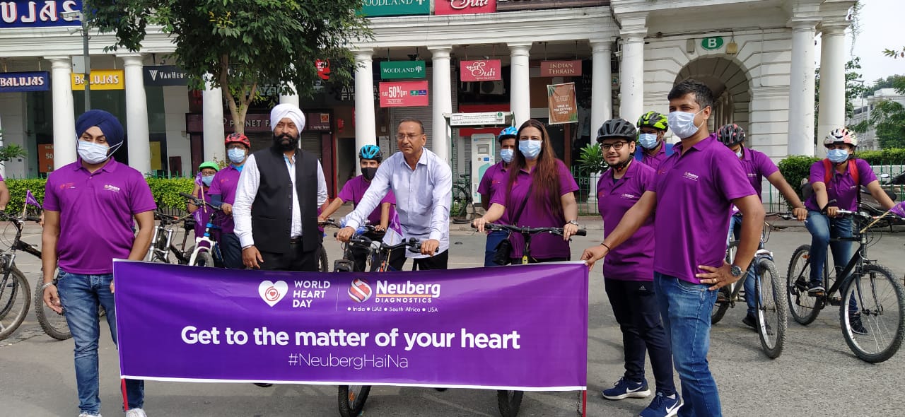 Neuberg Diagnostics organizes Bicycle rally to create awareness on World Heart Day decoding=