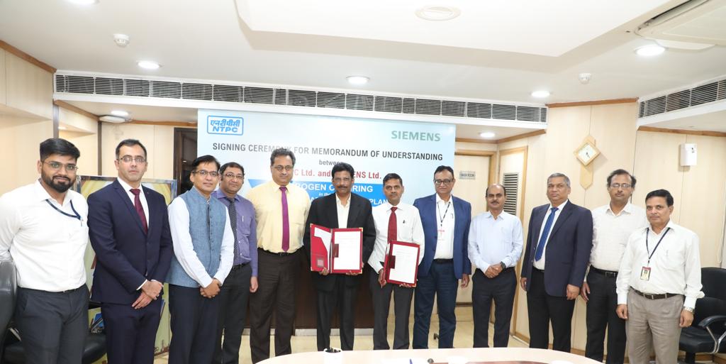 <strong>NTPC and Siemens Limited sign MoU for demonstrating Hydrogen co-firing in Faridabad Gas Power Plant</strong> decoding=