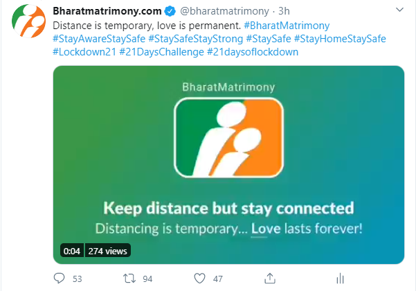 bharatmatrimony-turns-to-social-messages-in-challenging-times
