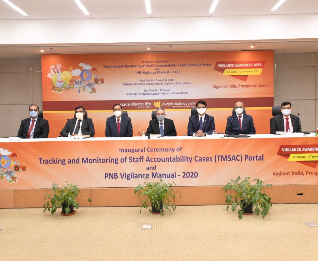 Punjab National Bank Launches TMSAC portal and 2020 Vigilance Manual decoding=